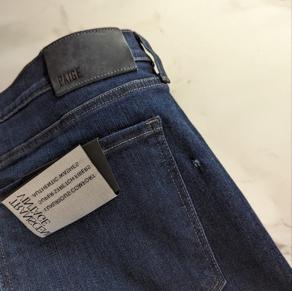 Paige Jeans Mens 34 Federal Slim Straight Stretch Denim Dark Wash Graham - Picture 12 of 16